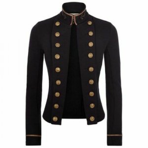 Ladies Napoleon Jacket Black Antique Design