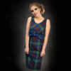 Ariadne Short Tartan Dress With Free Matching Clutch