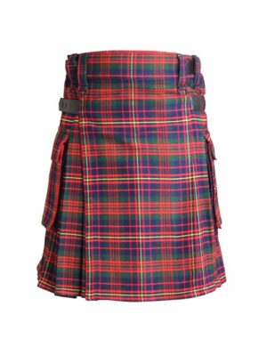 Cameron Ancient Tartan Contemporary Utility Kilt Heavy Weight 16oz With Leather Straps