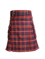 Cameron Ancient Tartan Contemporary Utility Kilt Heavy Weight 16oz With Buckle Straps