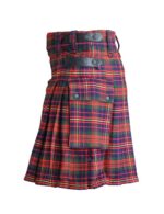 Cameron Ancient Tartan Contemporary Utility Kilt Heavy Weight 16oz With Leather Straps
