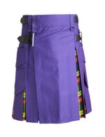 Hybrid Kilt Purple - Tartan Box Pleated