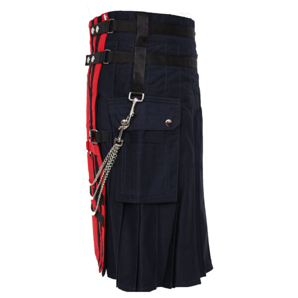 Deluxe Utility Fashion Kilt With Chain