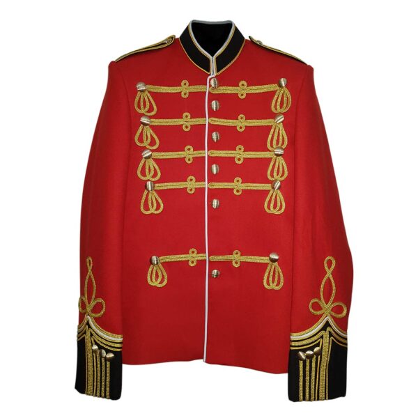 Custom Made Red British Grenadier Tunic Blazer Wool