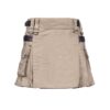 Deluxe Modern Utility Fashion Skirt With Leather Straps