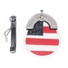 American Flag Leather Sporran With Chain Belt
