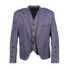 Purple Tweed Argyll Jacket With Vest