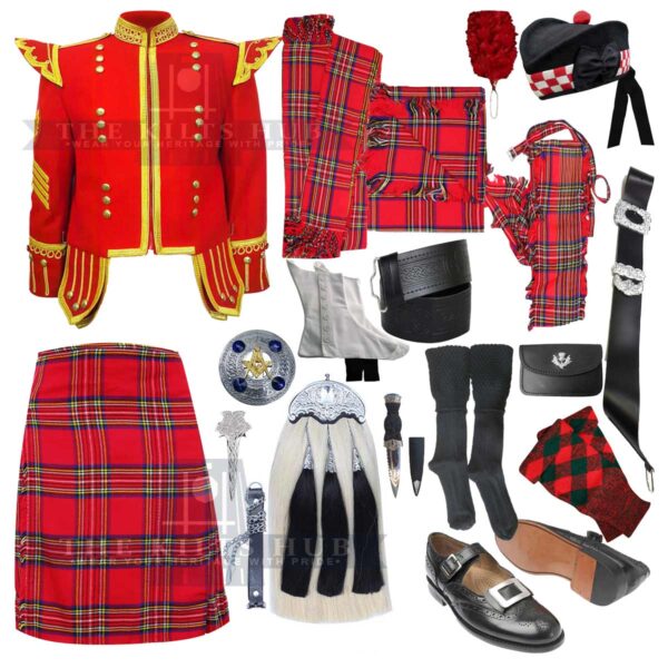 Complete Outfit for Pipers and Drummers - Ultimate 21 PCs Set